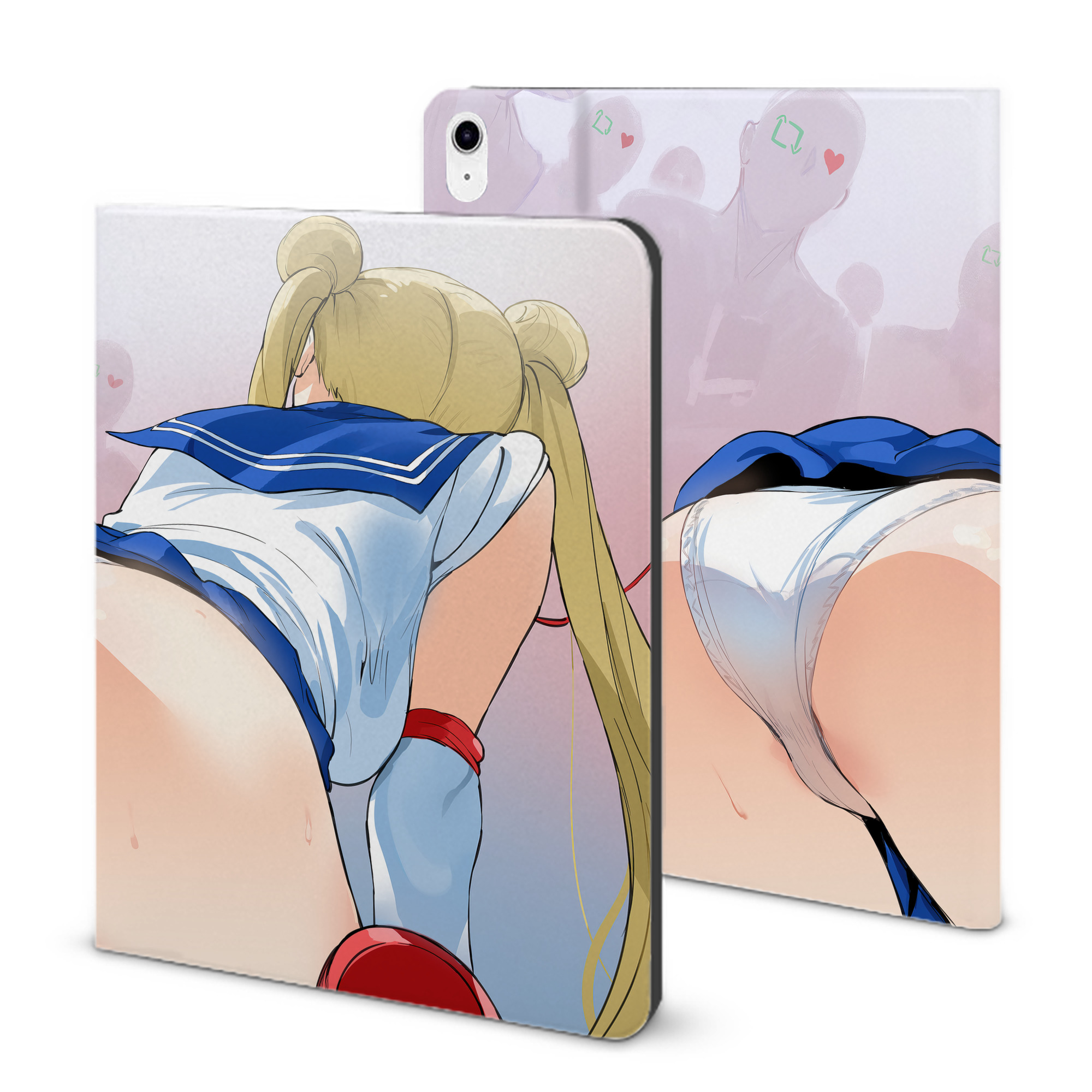 （画像用） 美少女戦士セーラームーン Sailor Moon IPad ケース ブック型 PUレザー TPU 耐衝撃 軽量 薄型 ペン収納なし 全面保護 IPad 各モデル対応